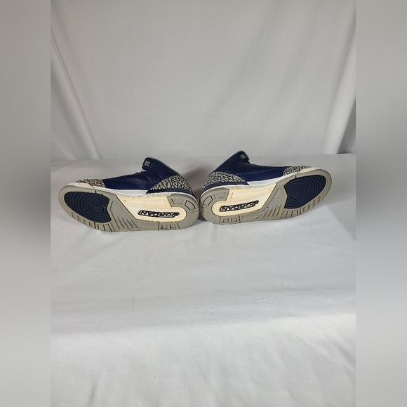 NIKE AIR JORDAN III 3 RETRO GS GEORGETOWN NAVY BLUE WHITE CEMENT 398614-401 6.5Y